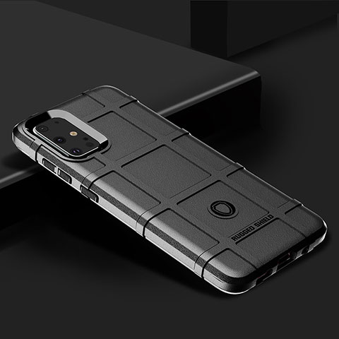Samsung Galaxy S20 Plus 5G用360度 フルカバー極薄ソフトケース シリコンケース 耐衝撃 全面保護 バンパー J01S サムスン ブラック