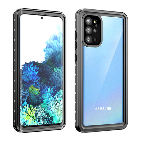 Samsung Galaxy S20 Plus 5G用完全防水ケース ハイブリットバンパーカバー 高級感 手触り良い 360度 W01 サムスン ブラック