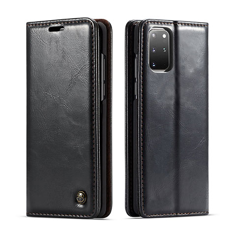 Samsung Galaxy S20 Plus用手帳型 レザーケース スタンド カバー C06S サムスン ブラック