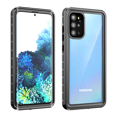 Samsung Galaxy S20 Plus用完全防水ケース ハイブリットバンパーカバー 高級感 手触り良い 360度 W01 サムスン ブラック