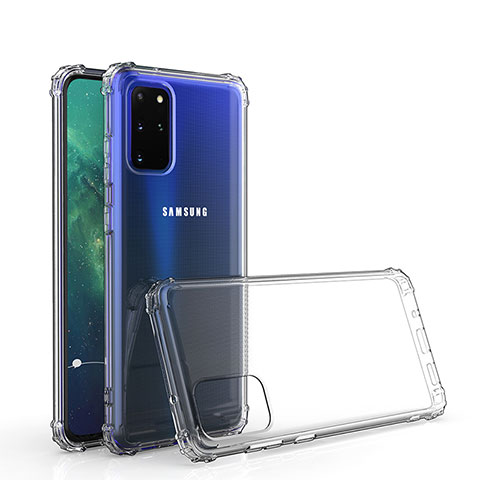 Samsung Galaxy S20 Plus用極薄ソフトケース シリコンケース 耐衝撃 全面保護 クリア透明 カバー サムスン クリア