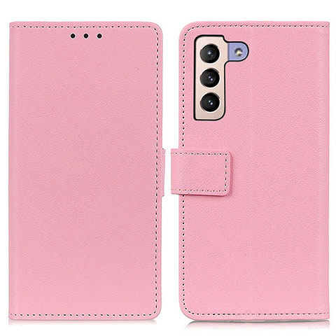 Samsung Galaxy S21 5G用手帳型 レザーケース スタンド カバー M08L サムスン ピンク