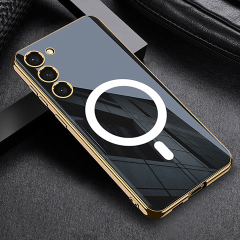Samsung Galaxy S21 5G用極薄ソフトケース シリコンケース 耐衝撃 全面保護 Mag-Safe 磁気 Magnetic AC1 サムスン ブラック