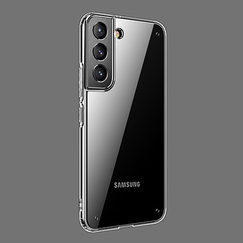 Samsung Galaxy S21 FE 5G用極薄ソフトケース シリコンケース 耐衝撃 全面保護 クリア透明 H11 サムスン グレー