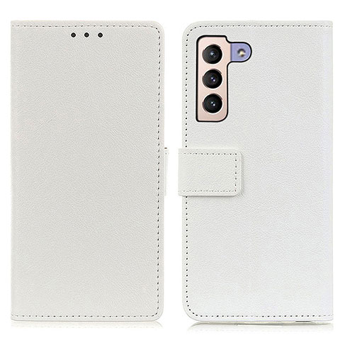 Samsung Galaxy S21 FE 5G用手帳型 レザーケース スタンド カバー M08L サムスン ホワイト