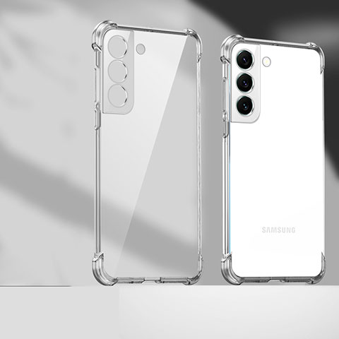 Samsung Galaxy S21 FE 5G用極薄ソフトケース シリコンケース 耐衝撃 全面保護 クリア透明 H05 サムスン クリア