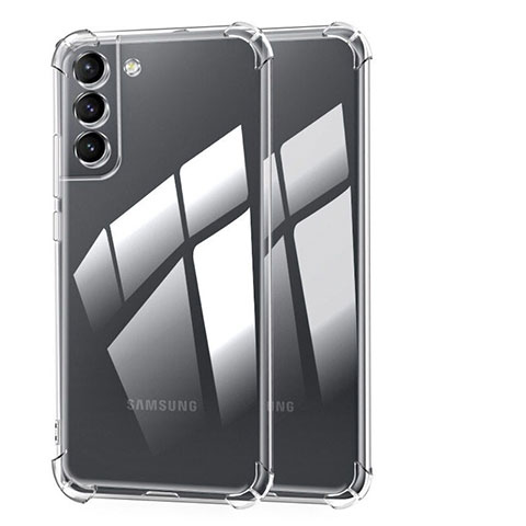 Samsung Galaxy S21 FE 5G用極薄ソフトケース シリコンケース 耐衝撃 全面保護 クリア透明 T10 サムスン クリア