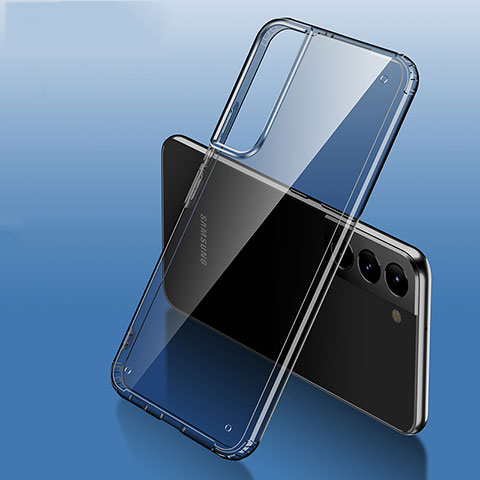 Samsung Galaxy S21 FE 5G用極薄ソフトケース シリコンケース 耐衝撃 全面保護 クリア透明 H10 サムスン グレー