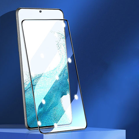 Samsung Galaxy S21 FE 5G用強化ガラス フル液晶保護フィルム F05 サムスン ブラック