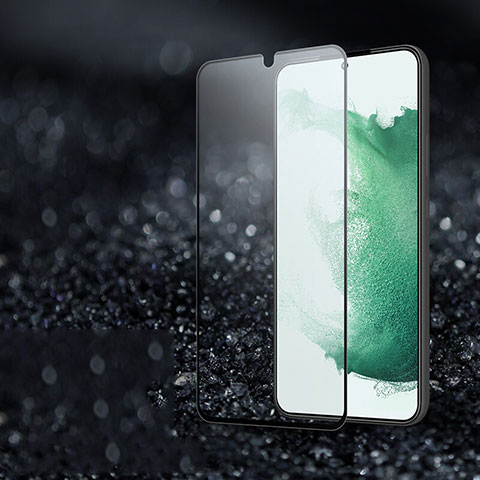 Samsung Galaxy S22 5G用強化ガラス フル液晶保護フィルム F02 サムスン ブラック