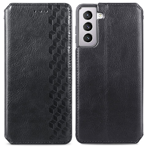 Samsung Galaxy S22 Plus 5G用手帳型 レザーケース スタンド カバー S01D サムスン ブラック
