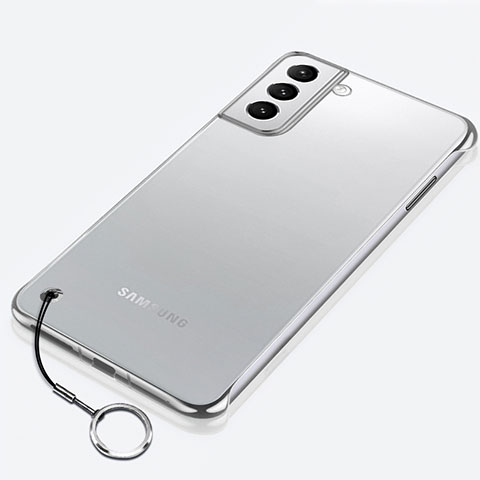 Samsung Galaxy S23 Plus 5G用ハードカバー クリスタル クリア透明 H02 サムスン シルバー