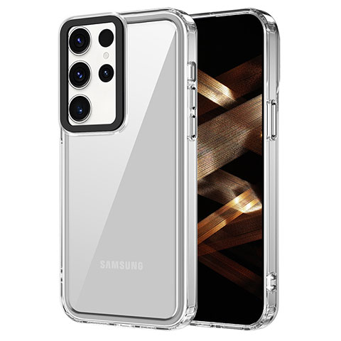 Samsung Galaxy S23 Ultra 5G用ハイブリットバンパーケース クリア透明 プラスチック カバー AC1 サムスン クリア