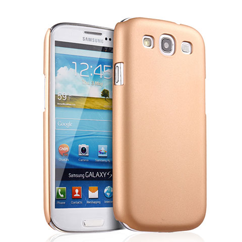 Samsung Galaxy S3 4G i9305用ハードケース プラスチック 質感もマット サムスン ゴールド