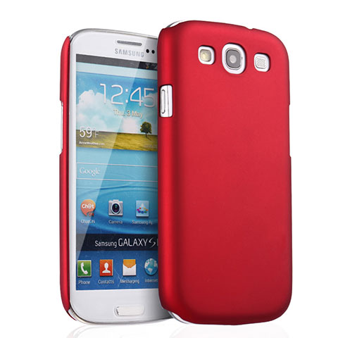 Samsung Galaxy S3 i9300用ハードケース プラスチック 質感もマット サムスン レッド