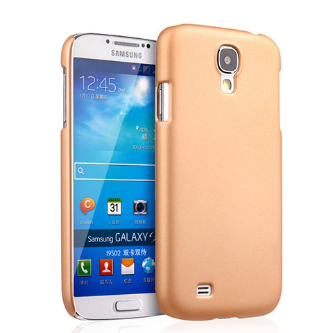 Samsung Galaxy S4 i9500 i9505用ハードケース プラスチック 質感もマット サムスン ゴールド