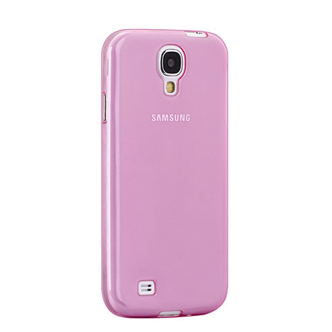 Samsung Galaxy S4 IV Advance i9500用極薄ソフトケース シリコンケース 耐衝撃 全面保護 クリア透明 サムスン ピンク