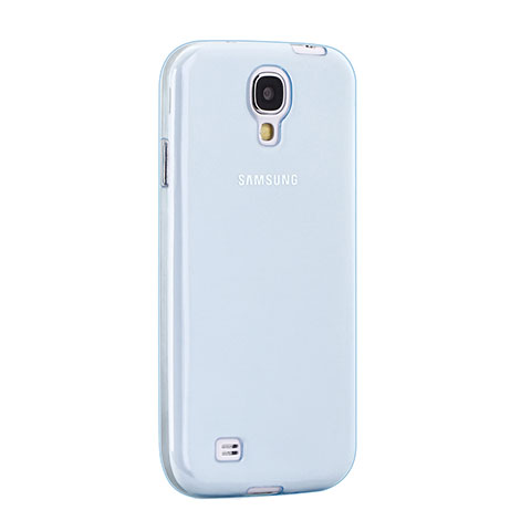 Samsung Galaxy S4 IV Advance i9500用極薄ソフトケース シリコンケース 耐衝撃 全面保護 クリア透明 サムスン ネイビー