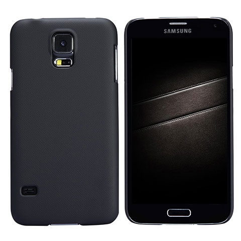 Samsung Galaxy S5 Duos Plus用ハードケース プラスチック 質感もマット M02 サムスン ブラック