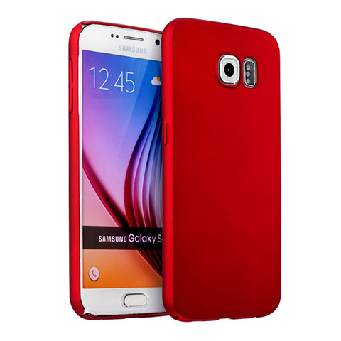 Samsung Galaxy S6 Duos SM-G920F G9200用ハードケース プラスチック 質感もマット サムスン レッド