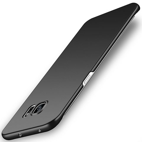 Samsung Galaxy S6 Edge SM-G925用ハードケース プラスチック 質感もマット M02 サムスン ブラック