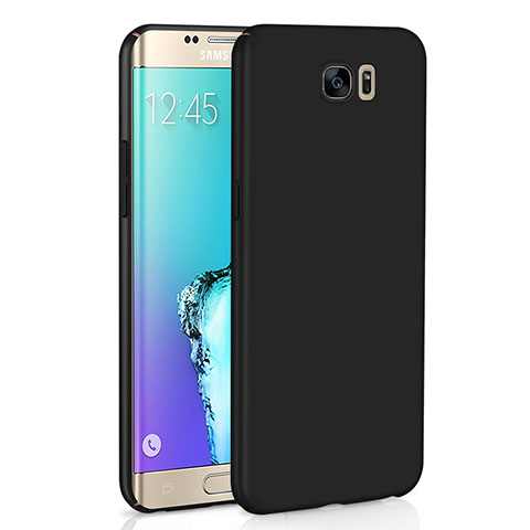 Samsung Galaxy S6 Edge SM-G925用ハードケース プラスチック 質感もマット M03 サムスン ブラック