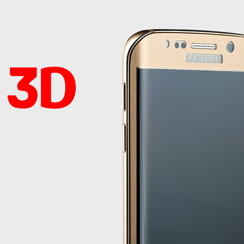 Samsung Galaxy S6 Edge SM-G925用強化ガラス 3D 液晶保護フィルム サムスン クリア