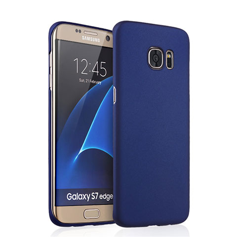 Samsung Galaxy S7 Edge G935F用ハードケース プラスチック 質感もマット サムスン ネイビー