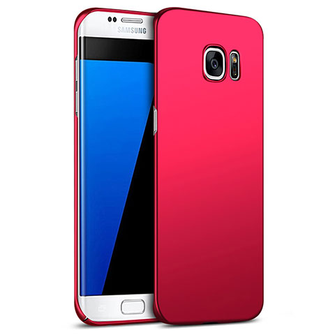 Samsung Galaxy S7 Edge G935F用ハードケース プラスチック 質感もマット M09 サムスン レッド