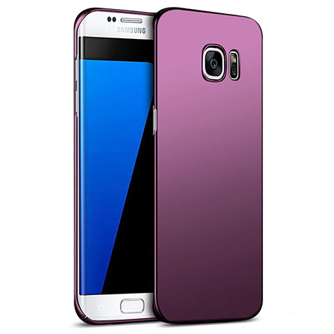 Samsung Galaxy S7 Edge G935F用ハードケース プラスチック 質感もマット M09 サムスン パープル