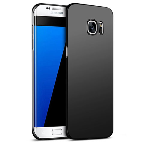 Samsung Galaxy S7 Edge G935F用ハードケース プラスチック 質感もマット M09 サムスン ブラック