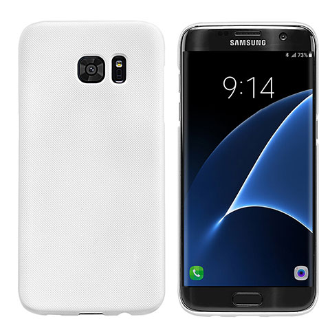 Samsung Galaxy S7 Edge G935F用ハードケース プラスチック 質感もマット M10 サムスン ホワイト