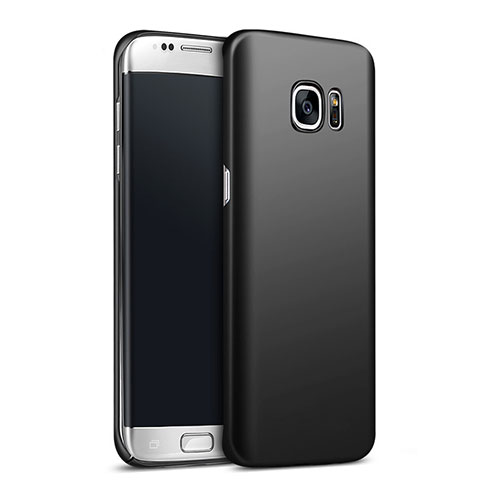 Samsung Galaxy S7 Edge G935F用ハードケース プラスチック 質感もマット M14 サムスン ブラック