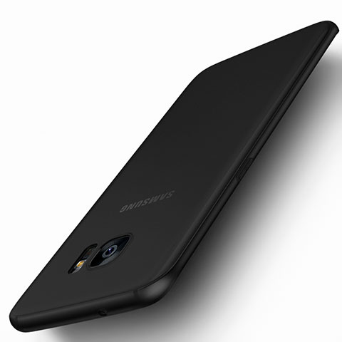 Samsung Galaxy S7 Edge G935F用シリコンケース ソフトタッチラバー 質感もマット サムスン ブラック