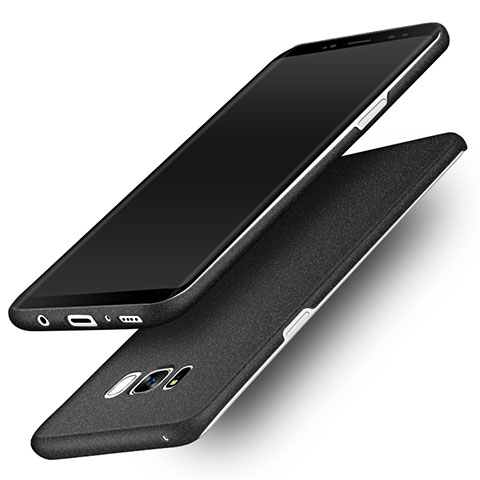 Samsung Galaxy S8用ハードケース カバー プラスチック サムスン ブラック