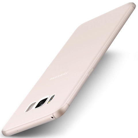 Samsung Galaxy S8用極薄ソフトケース シリコンケース 耐衝撃 全面保護 S01 サムスン ホワイト