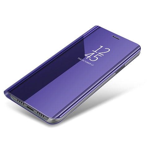 Samsung Galaxy S8用手帳型 レザーケース スタンド カバー サムスン パープル
