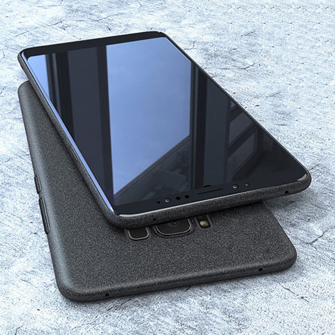 Samsung Galaxy S8用極薄ソフトケース シリコンケース 耐衝撃 全面保護 S10 サムスン ブラック