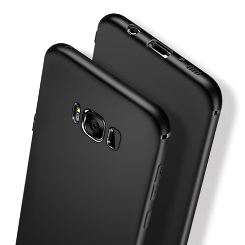 Samsung Galaxy S8 Plus用極薄ソフトケース シリコンケース 耐衝撃 全面保護 サムスン ブラック