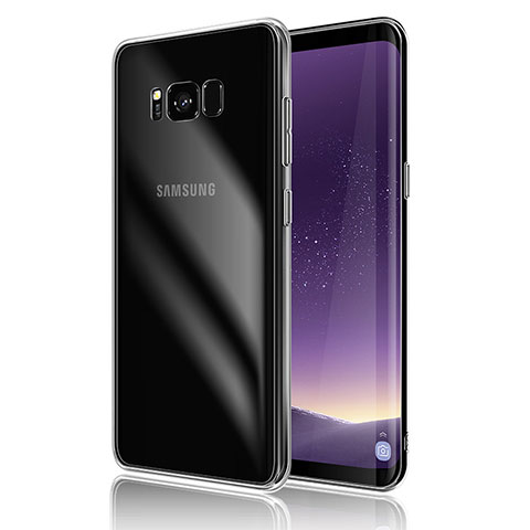 Samsung Galaxy S8 Plus用極薄ソフトケース シリコンケース 耐衝撃 全面保護 クリア透明 サムスン クリア