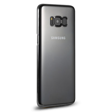 Samsung Galaxy S8 Plus用バンパーケース クリア透明 サムスン ブラック