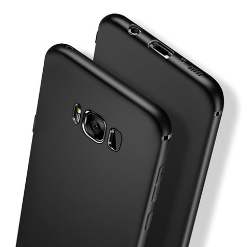 Samsung Galaxy S8 Plus用極薄ソフトケース シリコンケース 耐衝撃 全面保護 S03 サムスン ブラック