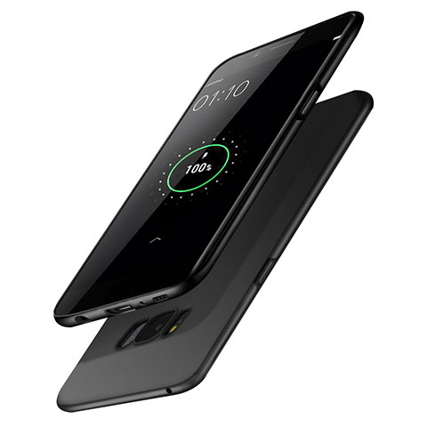Samsung Galaxy S8 Plus用ハードケース プラスチック 質感もマット P02 サムスン ブラック