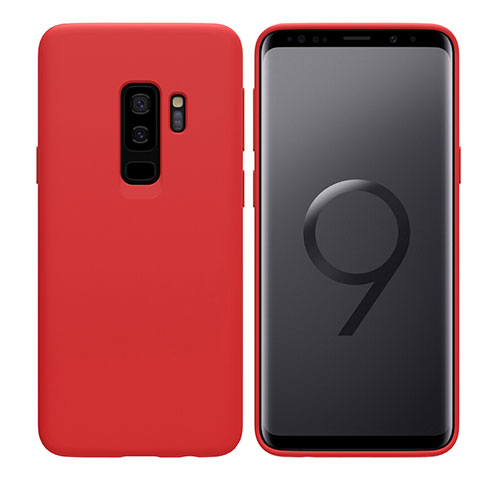 Samsung Galaxy S9 Plus用極薄ソフトケース シリコンケース 耐衝撃 全面保護 S03 サムスン レッド