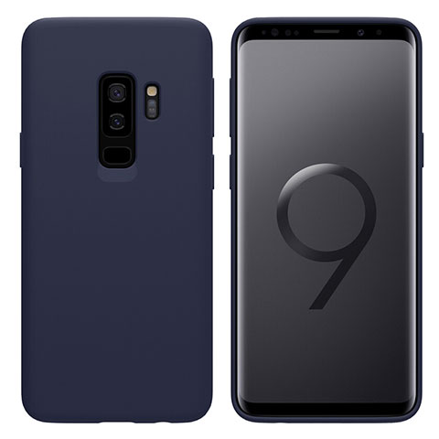 Samsung Galaxy S9 Plus用極薄ソフトケース シリコンケース 耐衝撃 全面保護 S03 サムスン ネイビー