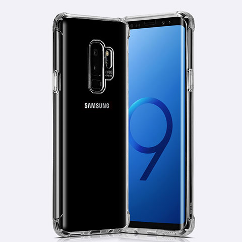 Samsung Galaxy S9 Plus用極薄ソフトケース シリコンケース 耐衝撃 全面保護 クリア透明 T22 サムスン クリア