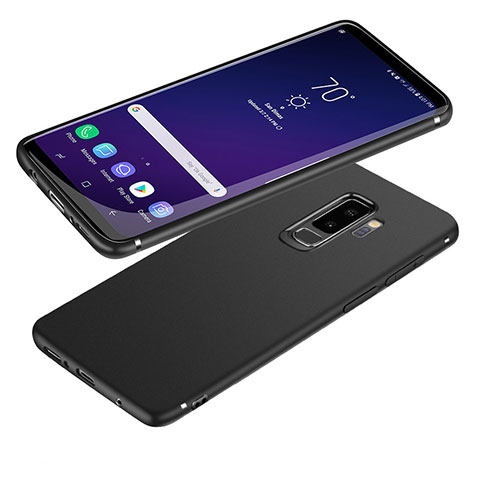 Samsung Galaxy S9 Plus用極薄ソフトケース シリコンケース 耐衝撃 全面保護 S04 サムスン ブラック