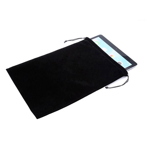 Samsung Galaxy Tab 2 10.1 P5100 P5110用高品質ソフトベルベットポーチバッグ ケース サムスン ブラック