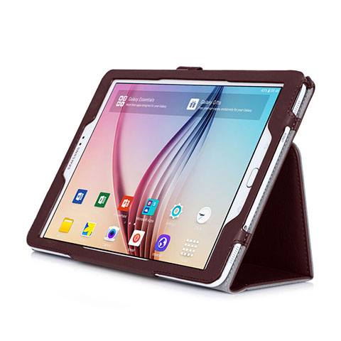 Samsung Galaxy Tab S2 9.7 SM-T810 SM-T815用手帳型 レザーケース スタンド サムスン ブラウン