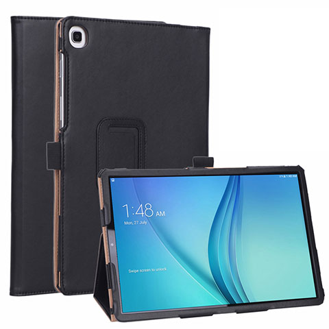 Samsung Galaxy Tab S5e 4G 10.5 SM-T725用手帳型 レザーケース スタンド カバー L01 サムスン ブラック